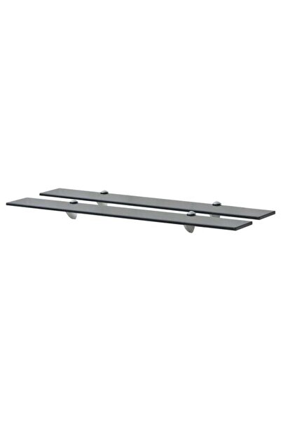 vidaxl Rafturi suspendate, 2 buc., 80 x 20 cm, sticlă, 8 mm