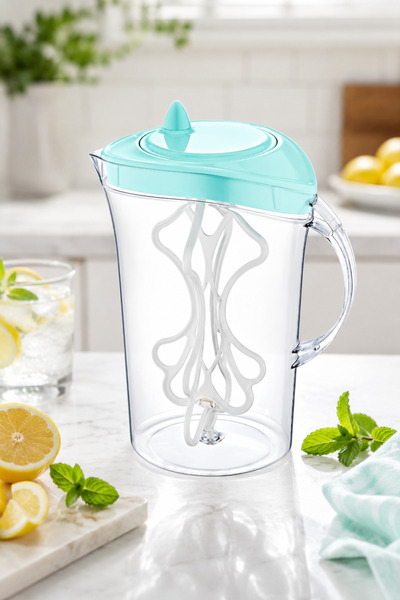 DolphFin Mixer Sürahi 2,6 Lt Kapaklı Ayran Karıştırıcı Plastik Sürahi