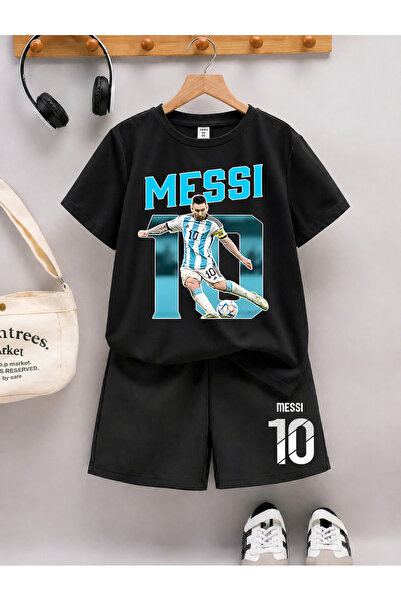 STİL-X Messi Printed Boys' Shorts Set
