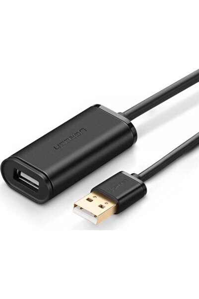 Ugreen Cablu prelungitor USB 2.0 US121, Mamă la Tată, Placat cu aur, 5m, Negru