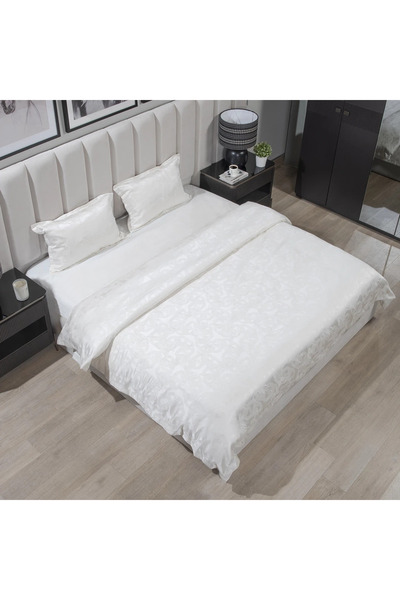 Midas Furniture JACQUARD BEDDING SET OF 4 PCS GREY