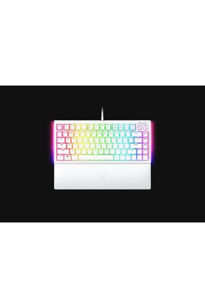 RAZER Tastatură mecanică de gaming BlackWidow V4 75%, RGB, Layout US, Albă