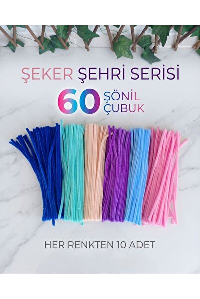 hobidaşım Şeker Şehri Serisi – 60’lı Premium Şönil Tasarım Kiti