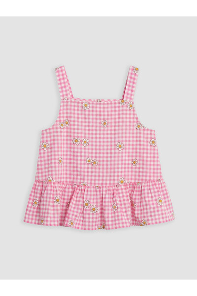 LC Waikiki Daisy Patterned Girl's Shorts Set