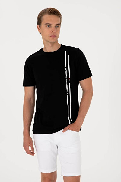 U.S. Polo Assn. Lıonel Siyah Erkek T-Shirt 2104061