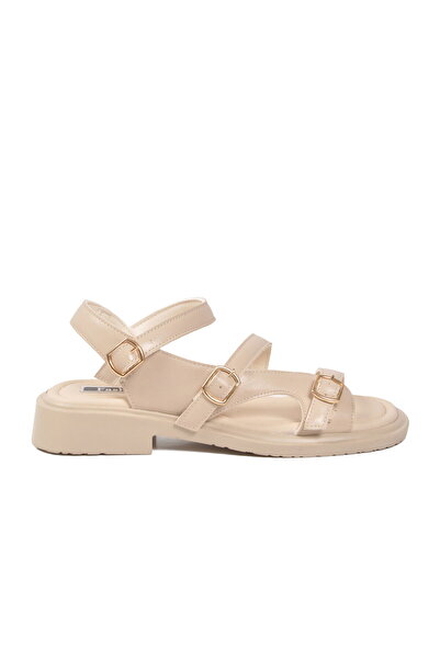 FLORİN Beige Soft Sole Lightweight Women's Sandals 1905 Z