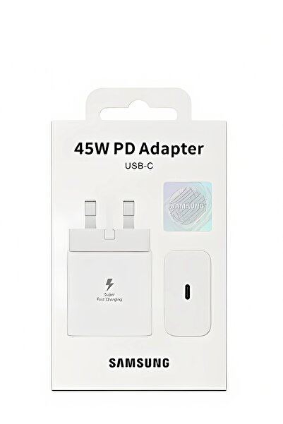 Generic 45W Fast Charger Head with Type-C Port Without Cable White Color