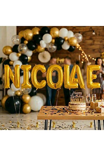 Flippy Baloane Folie Metalizate, Flippy, Set NICOLAE, Heliu sau Aer, Pai incl...