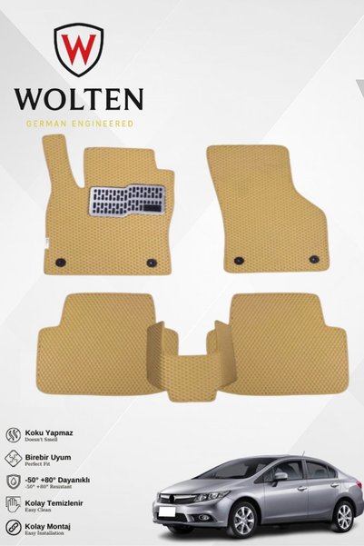 w wolten german engineered CİVİC-FB7-HONDA-SEDAN-(2012-2015) İÇİN EVA İÇ PASP...