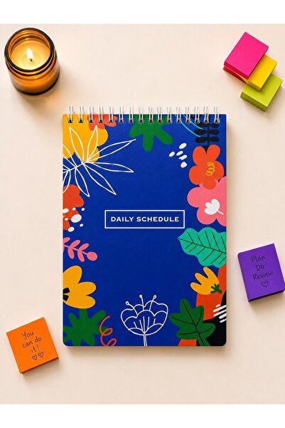 PickyTidy A5 Spiralli, 60 Yaprak, 1 Sayfa Sticker, Günlük Planlayıcı