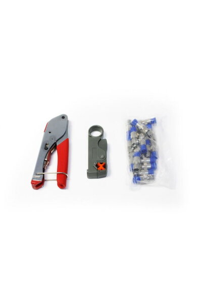 micul fermier Set cleste compresie RG59/RG6, dezizolat cablu/mufe