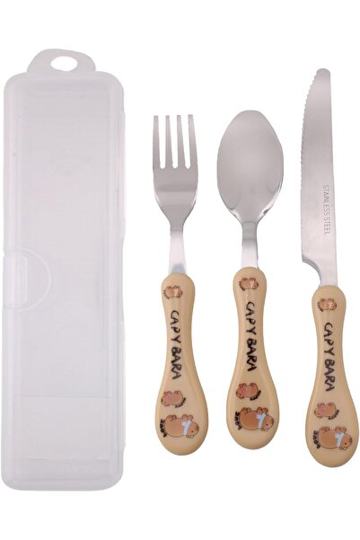 Generic Children Cutlery for Lunch Box - 3-Piece Stainless Steel Kids Cutlery...