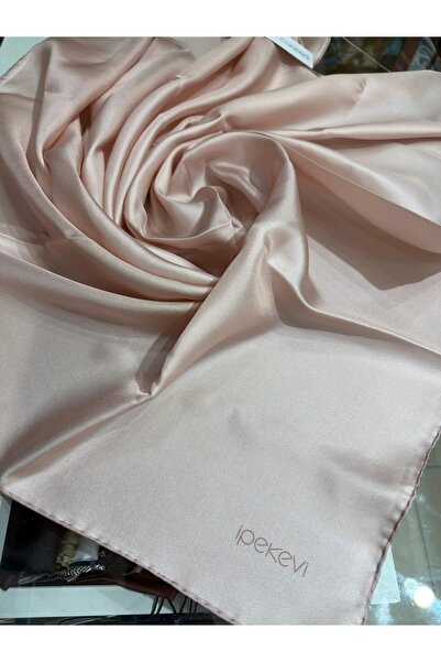 ipekevi Plain Twill Silk Scarf New Powder 01116