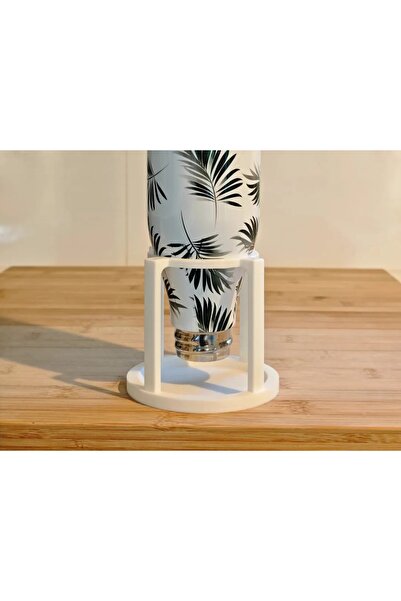 Filkorium3D Plastic Thermos Stand and Dropper Base Set 2 Piece White Cup Ther...