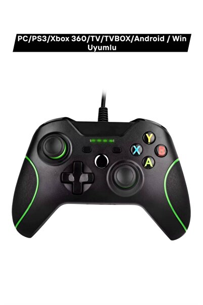 JOYCOR PC, PS3, Xbox 360, Android ve TV Uyumlu Titreşimli Kablolu Gamepad 2.1...