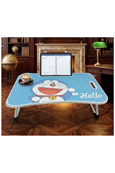 co arma Foldable Laptop Table Cartoon Design Tablet Stand with Cup Holder Mul...