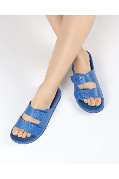 Chirpy Women's Summer Double Buckle Slippers - Azura