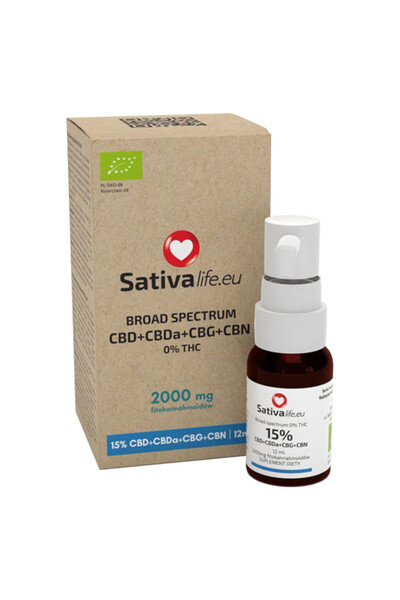 unbranded Sativa Life Ulei CBD 15% Spectru Larg 12ml