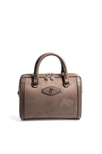 Silver Polo Mink - Mink Suede Women's Handbag Sp1091