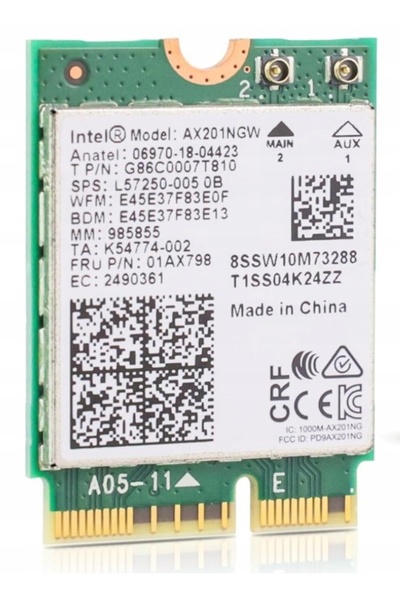 Intelliskills Placă de rețea Intel Wi-Fi 6 AX201