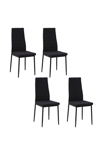OEM Set de 4 scaune tapițate Re-Bloom, țesătură din poliester cu efect metali...
