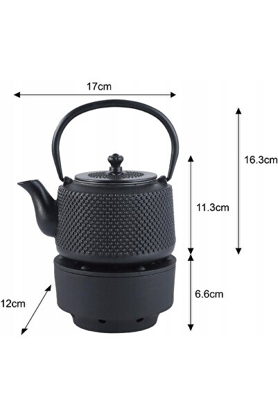 Kinghoff Ceainic din fontă cu filtru și încălzitor 0,8L KINGHof