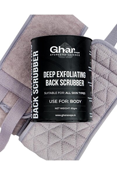 GHAR SOAP Ghar Soaps Exfoliating Back Body Scrubber For Dead Skin Body,Loofah...