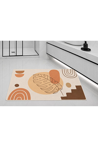 Hayal Dekoratif Kaymaz Taban Yıkanabilir Banyo Paspas Takımı Dijital Baskılı 40x60-50x70-60x90'cm