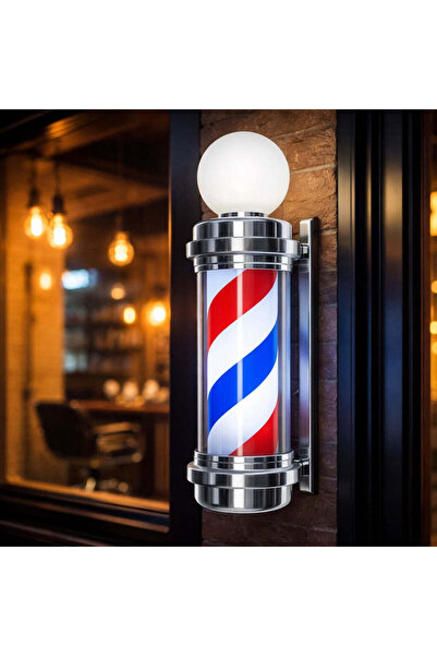 Vivendo Reclama Luminoasa Barber Pole – 70 cm, Rotativa, Interior/Exterior