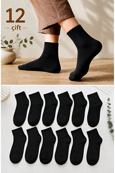 ck socks 12 Pairs of Black Half-Toe Unisex Socks |   Cotton, Breathable, Anti...