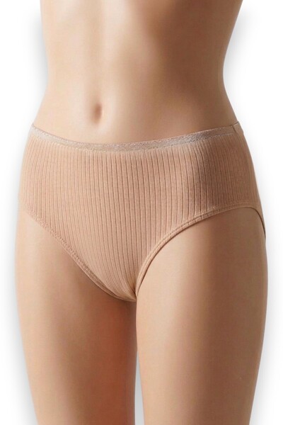 Yıldız Çamaşır Yildiz 100% Cotton 6-Pack Striped Bato Panties Set - High Wais...