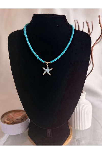 ANKA JEWELLRY Charmli Women's Necklace with Turquoise Star Figure