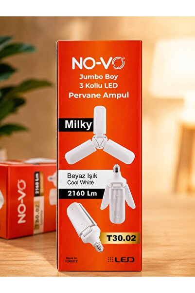 No-vo 3 Kollu Katlanabilir LED Pervane Ampul