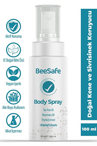 BeeSafe Sivrisinek ve Kene Kovucu Sprey Losyon Nemlendirici Tüm Vücut İçin 10...