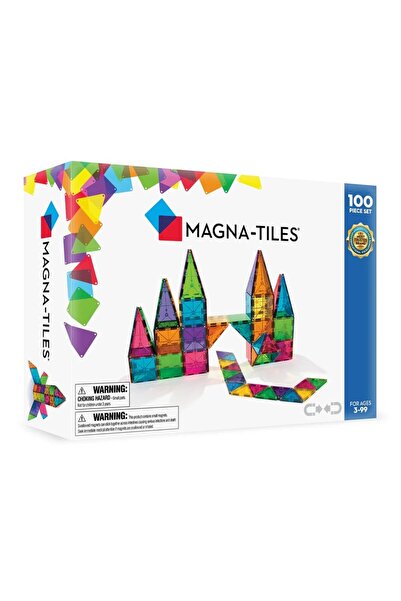 Magna Tiles Magna-Tiles Clear Color 100 Parça Standart Standart