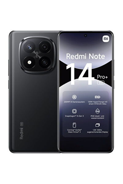 Xiaomi Redmi Note 14 Pro+ 5G 12GB/512GB Negru Miezul Nopții