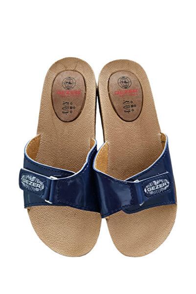 OEM Papuci de dama, logo Gezer imprimat, culoare bleumarin, marime 37
