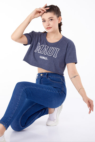 TOFİSA High Waist Skinny Jeans Dark Blue - 25180