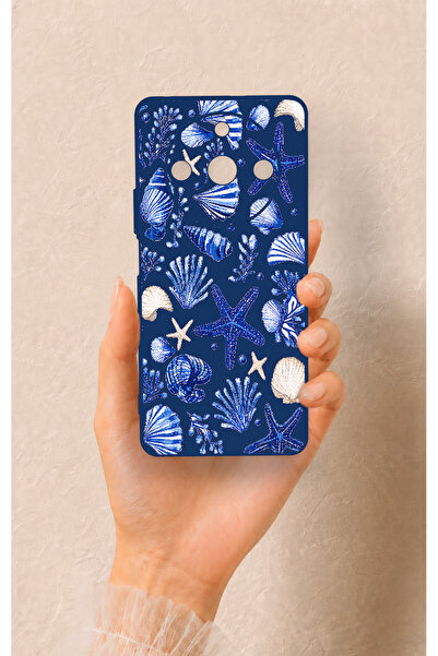Vip Case Realme 11 Pro Uyumlu Deniz Kabuğu Desenli Silikon Kılıf