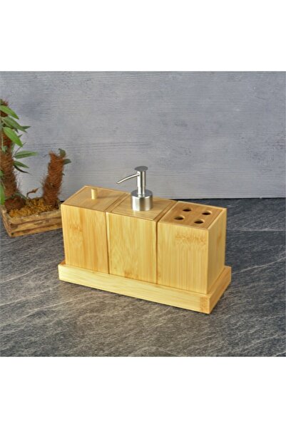 GULHANILE Bamboo Bathroom Set