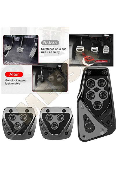 mefsa PEDAL SETİ ÜNİVERSAL PDL27S SİYAH 3LÜ MANUEL