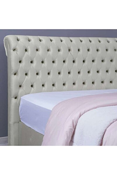 PAN HOME AURORA HEADBOARD VELVET WHITE L-160 : H-125 CM