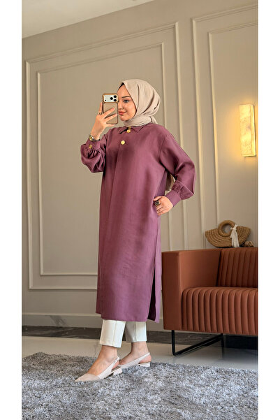 Suede Style 6523 - Comfortable and Stylish Buttoned Pocketed Soft Modal Fabri...