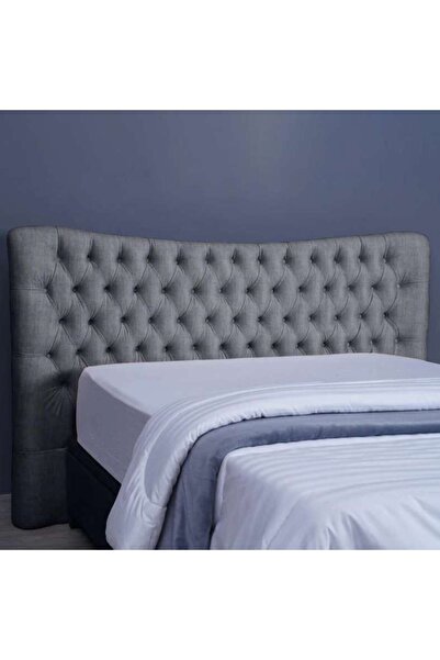 PAN HOME رأس سرير مارس شانيل رمادي L-160: ارتفاع 125 سم