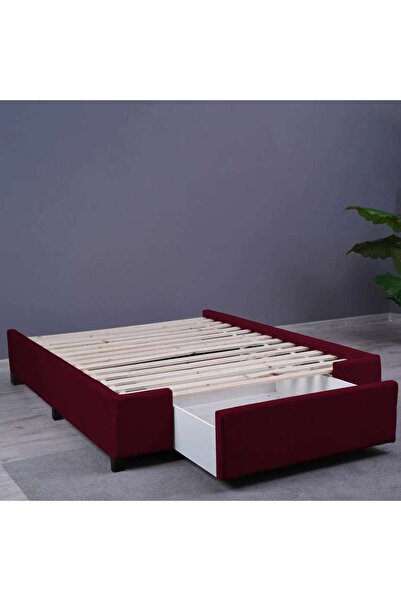 PAN HOME OLYMPIA BASE VELVET MAROON 160X200 CM