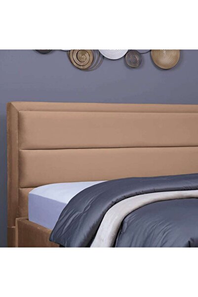 PAN HOME TROJAN HEADBOARD VELVET GOLD L-200 : H-125 CM