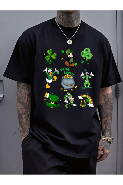 SAUDI DISNEYLAND disneyland Men and Women's 100% Cotton T-Shirt - Oversized C...