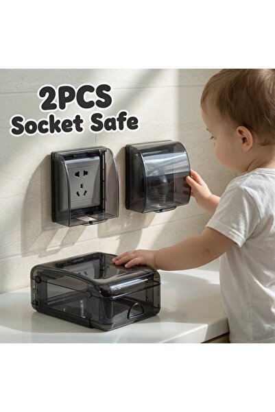 Generic 2Pcs Plastic Waterproof Socket Cover Splashproof Dustproof Outlet Pro...