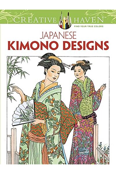 Dover Publications Creative Haven Japanese Kimono Designs Coloring Book