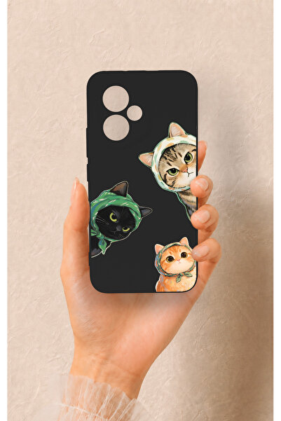 Vip Case Honor 400 Uyumlu Kedi Ekibi Desenli Silikon Kılıf